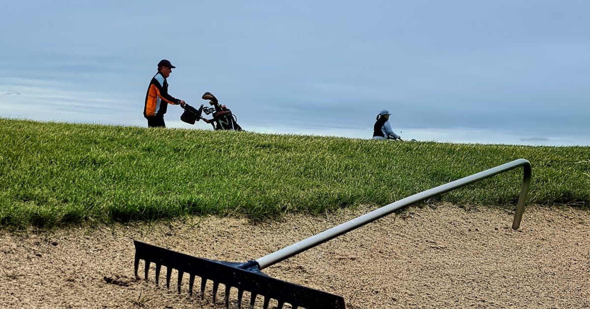 Father and son enjoying a round of golf