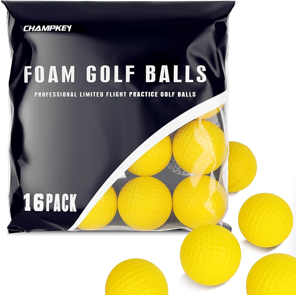 Champkey Foam Practice Golf Balls (16 Pack)